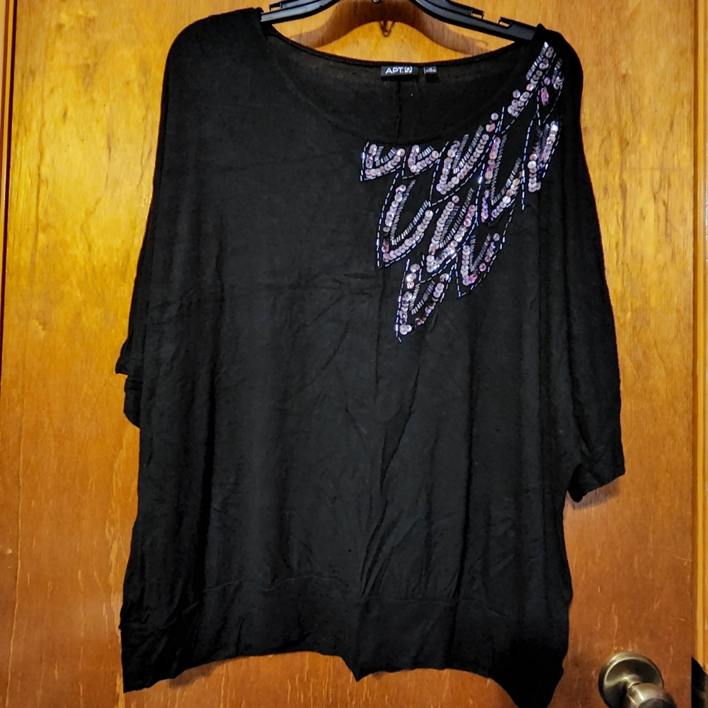Apt 9 top with sequin detail